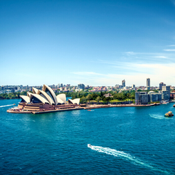 Blick auf das Opernhaus in Sydney, Australien
