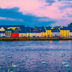 Blick auf Galway in Irland