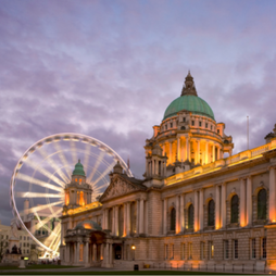 Blick auf Belfast, Irland