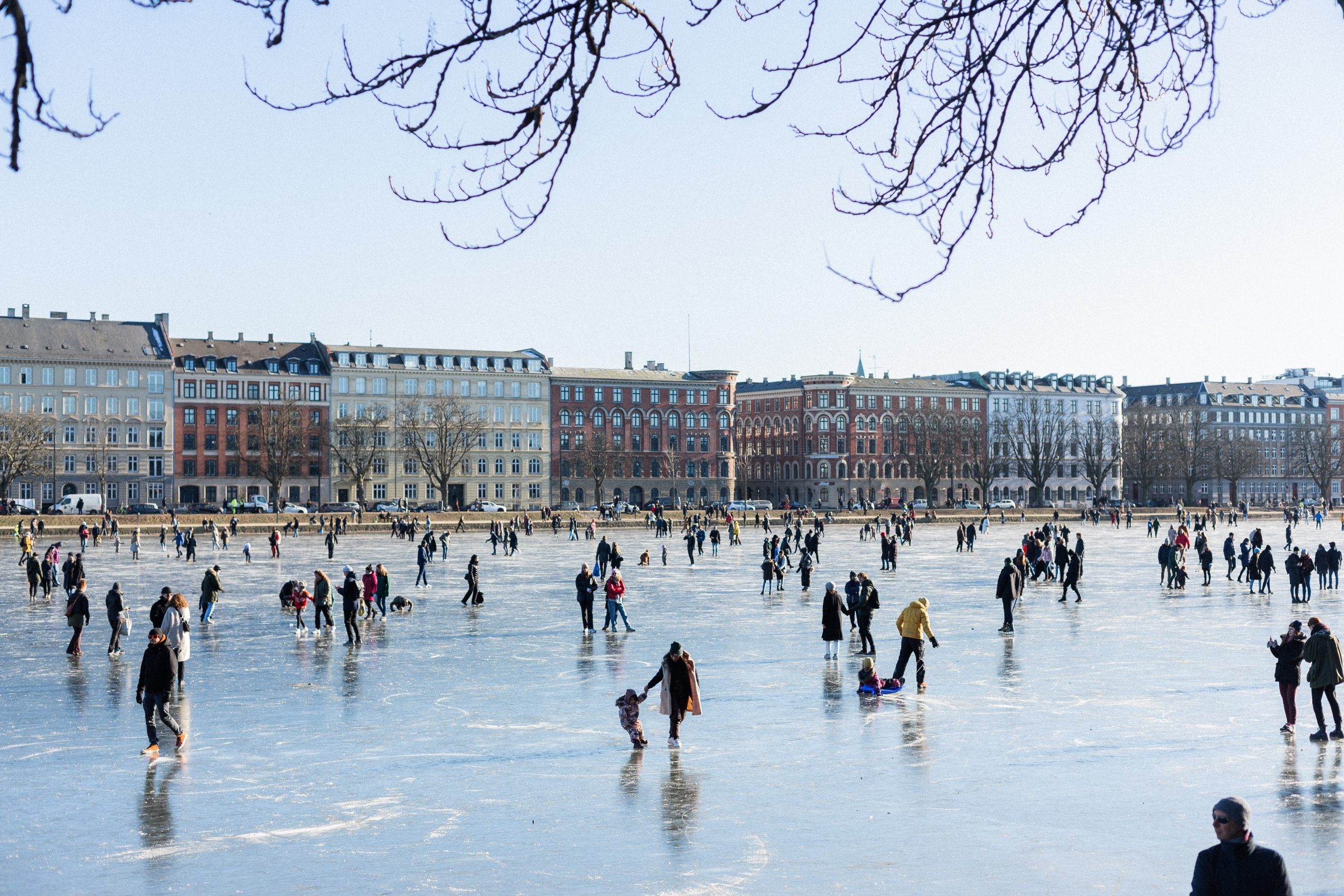 Eislaufbahn in Dänemark