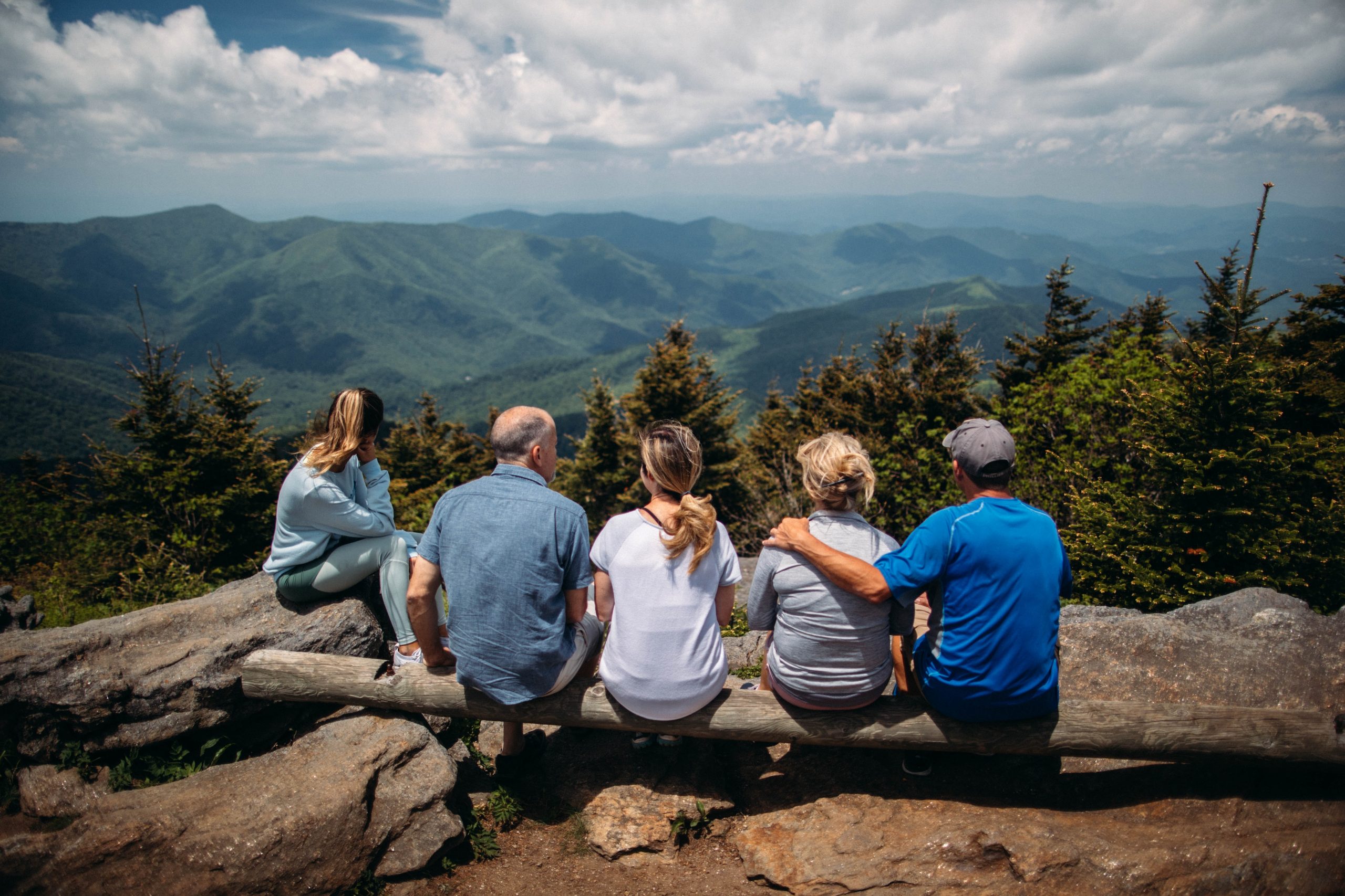 Ausflug in die Berge mit der Gastfamilie