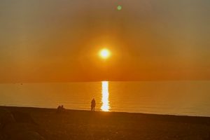 Sonnenuntergang Gilleleje, Dänemark