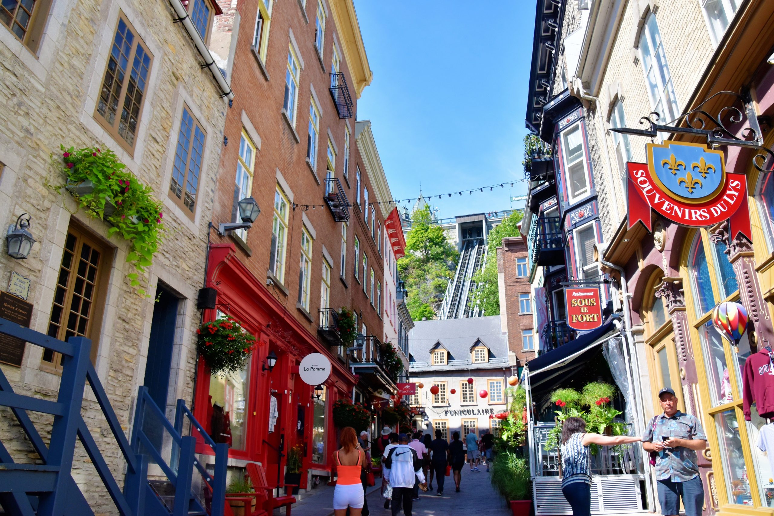 Straße in Quebec, Kanada